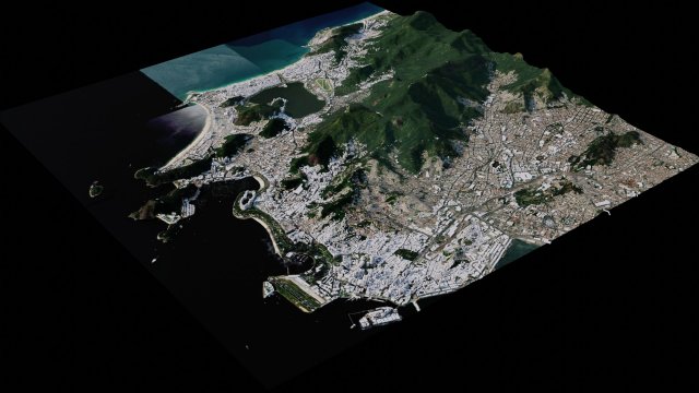 Rio De Janeiro - Brazil 3D मॉडल .c4d .max .obj .3ds .fbx .stl .blend 