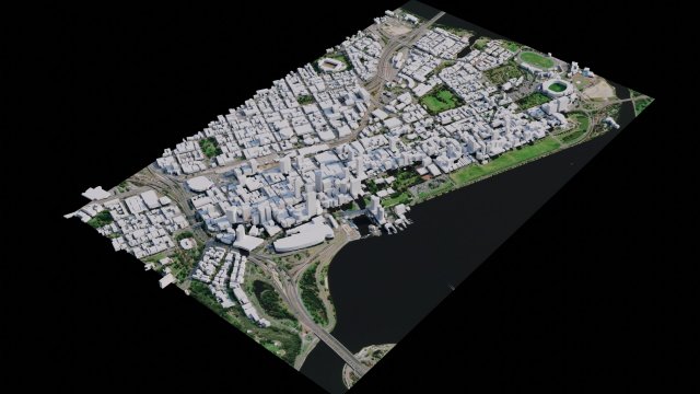Perth - Australia 3D Модель .c4d .max .obj .3ds .fbx .stl .blend