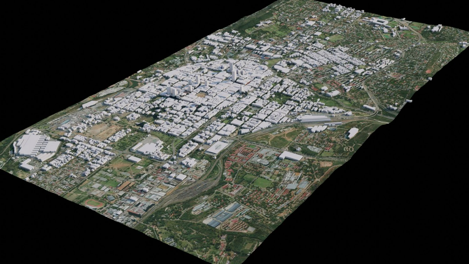 Pretoria - South Africa 3D Model .c4d .max .obj .3ds .fbx .stl .blend 
