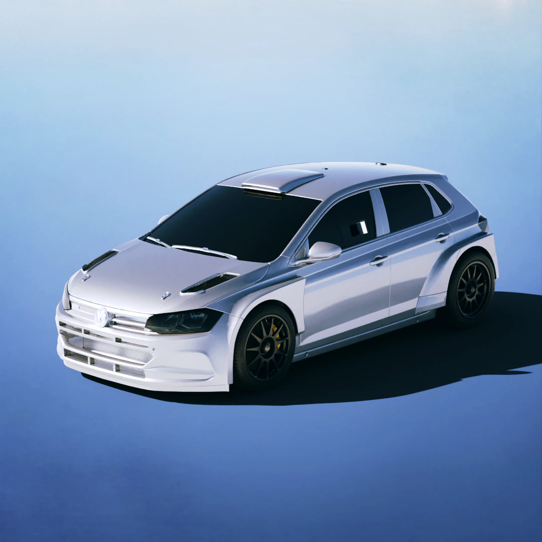 Volkswagen Polo GTI Race 2015 3D Model .c4d .max .obj .3ds .fbx .stl .blend 