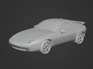 Porsche 928 GTS 1993 3D Model