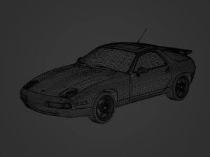 Porsche 928 GTS 1993 3D Model