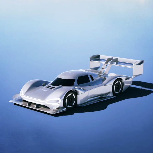 Volkswagen ID R 2018 Model 3D .c4d .max .obj .3ds .fbx .stl .blend 