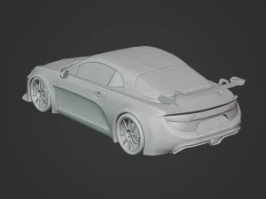 Alpine A110 GT4 2019 3D Model
