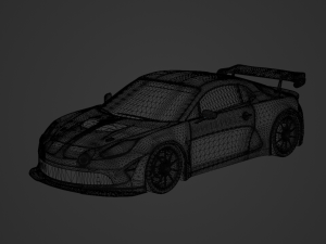 Alpine A110 GT4 2019 Model 3D