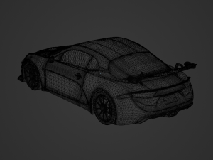 Alpine A110 GT4 2019 Model 3D