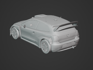 Volkswagen Polo R WRC 2015 3D Модель