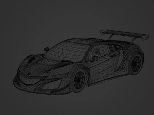 Honda NSX GT3 2019 3D Model