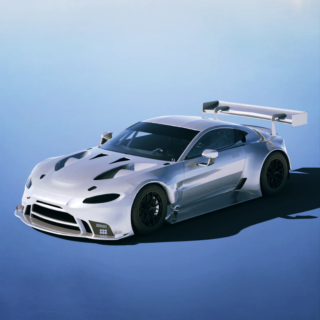 Aston Martin Vantage GT3 2019 3D Model .c4d .max .obj .3ds .fbx .stl .blend 