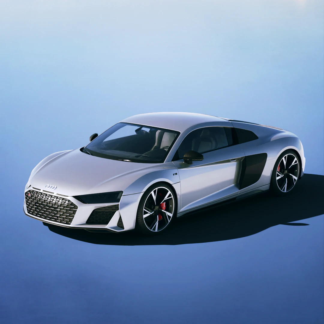 Audi R8 Coupe 2021 3D Model .c4d .max .obj .3ds .fbx .stl .blend 
