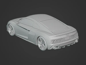 Audi R8 Coupe 2021 3D Model