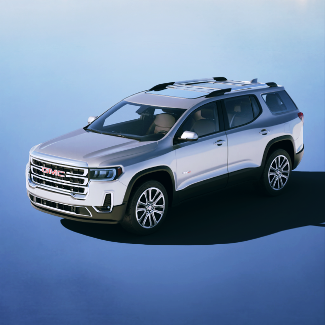 GMC Acadia AT4 2020 3D 모델 .c4d .max .obj .3ds .fbx .stl .blend 