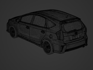Toyota Prius Alpha GR Sport 2020 Modelo 3D