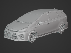 Toyota Prius Alpha GR Sport 2020 Modelo 3D