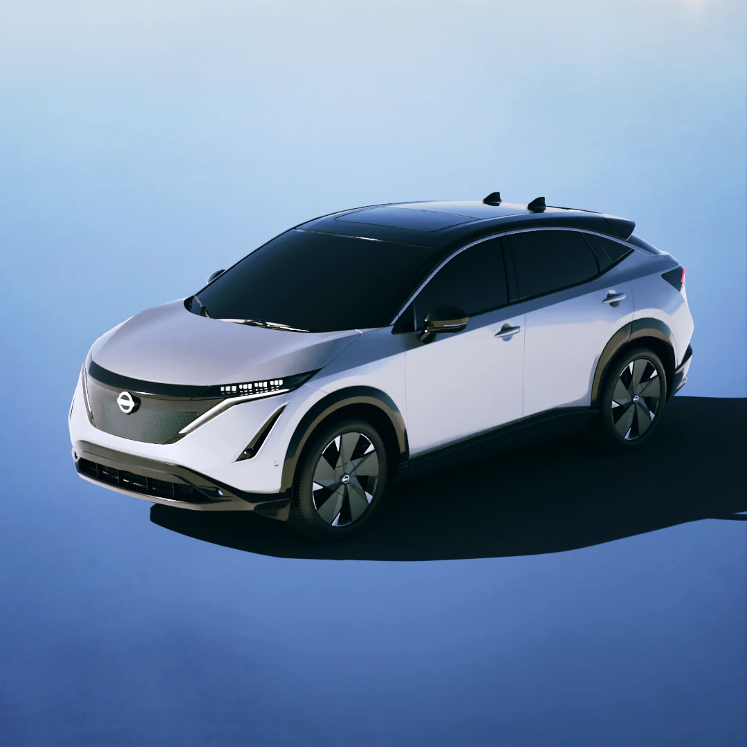 Nissan Ariya 2021 3D Model .c4d .max .obj .3ds .fbx .stl .blend 