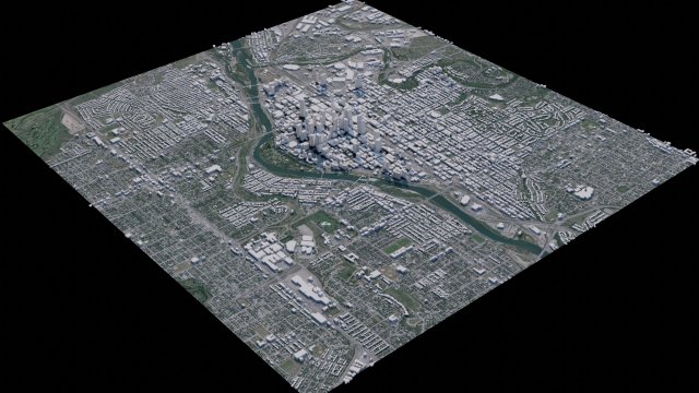 Calgary - Canada 3D Model .c4d .max .obj .3ds .fbx .stl .blend 