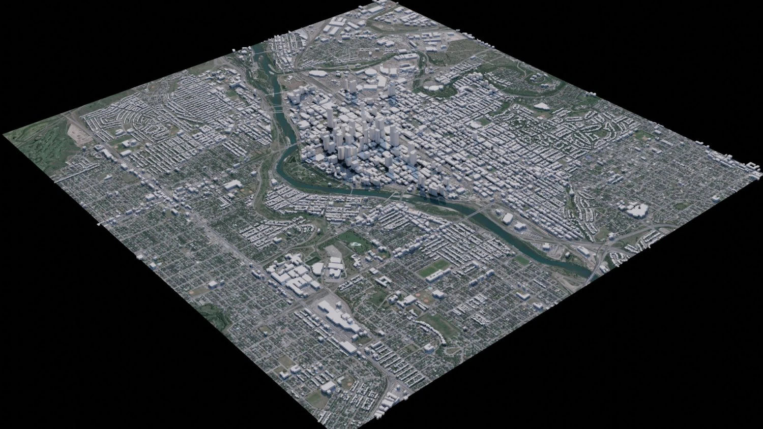 Calgary - Canada 3D Model .c4d .max .obj .3ds .fbx .stl .blend 
