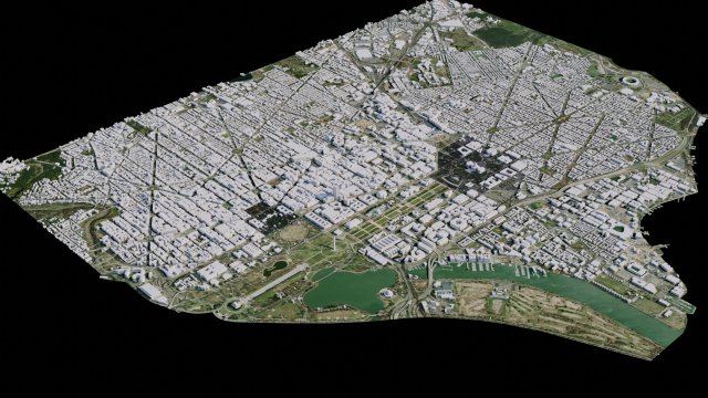 Washington DC - USA Modelo 3D .c4d .max .obj .3ds .fbx .stl .blend 