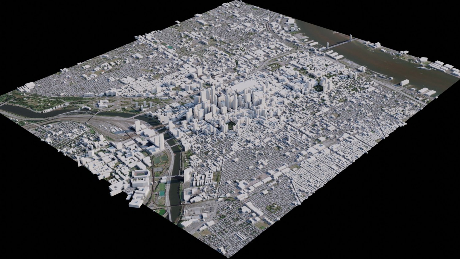 Philadelphia - USA 3D Model in Cityscapes 3DExport