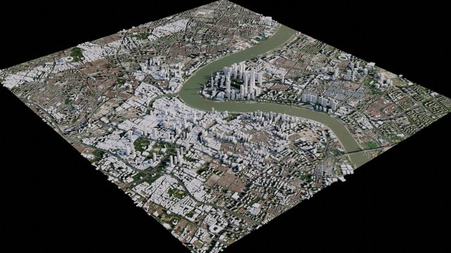 Shanghai - China 3D 모델 .c4d .max .obj .3ds .fbx .stl .blend 