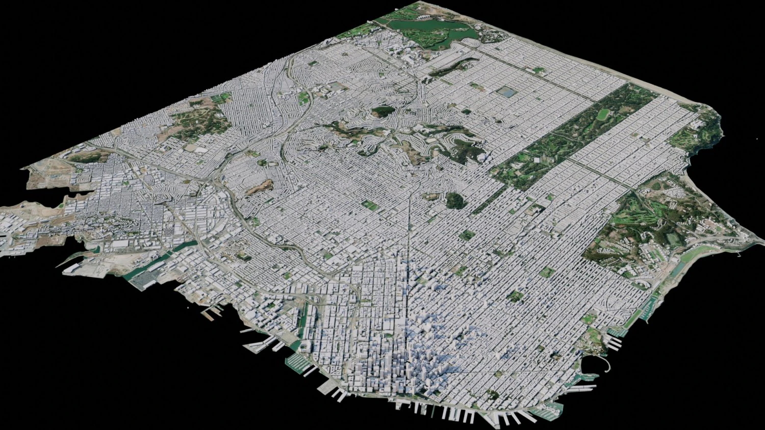 San Fransisco - USA 3D Model .c4d .max .obj .3ds .fbx .stl .blend 