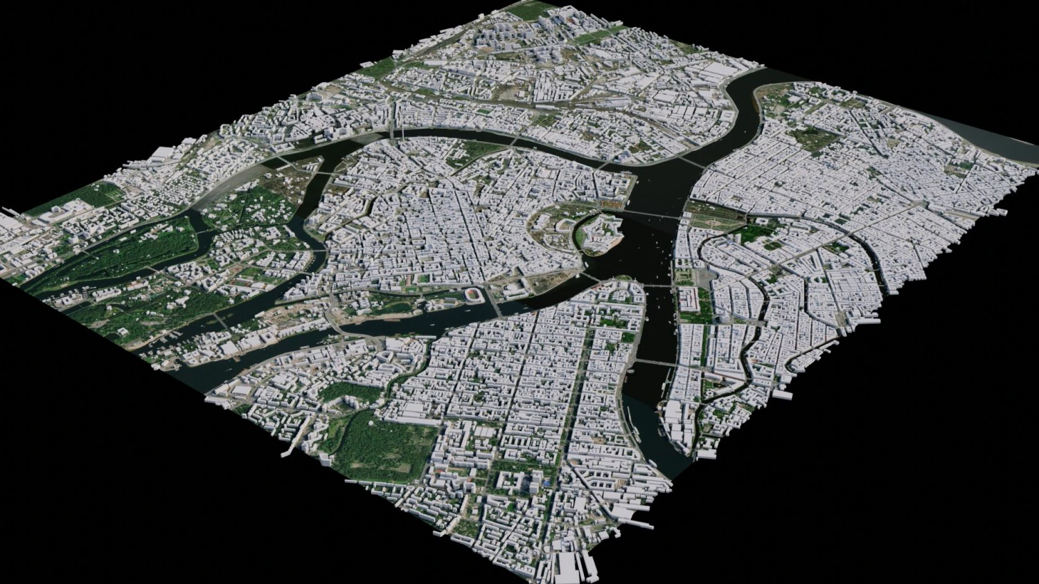Saint Petersburg - Russia 3D Model .c4d .max .obj .3ds .fbx .stl .blend 