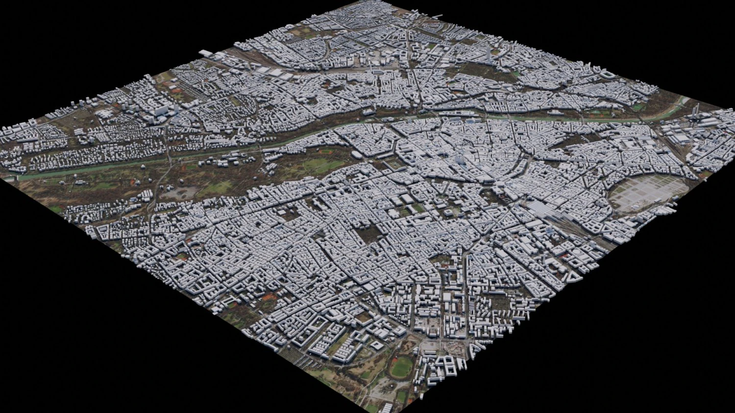 Munich - Germany 3D Model .c4d .max .obj .3ds .fbx .stl .blend 