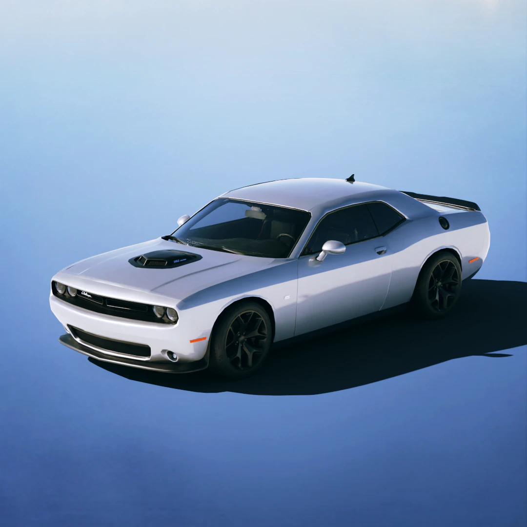 Dodge Challenger 392 HEMI Scat Pack 2015 3D Model .c4d .max .obj .3ds .fbx .stl .blend 