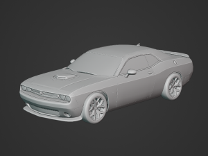 Dodge Challenger 392 HEMI Scat Pack 2015 3D 모델