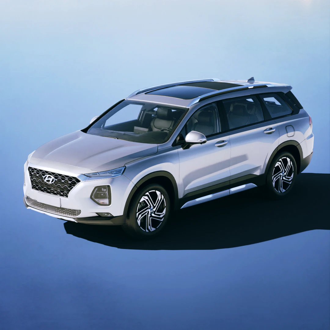 Hyundai Santa Fe 2020 3D Model .c4d .max .obj .3ds .fbx .stl .blend 