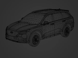 Hyundai Santa Fe 2020 3D Model