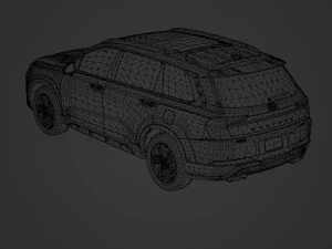 Hyundai Santa Fe 2020 3D Model