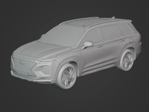 Hyundai Santa Fe 2020 3D Model