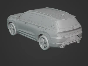 Hyundai Santa Fe 2020 3D Model