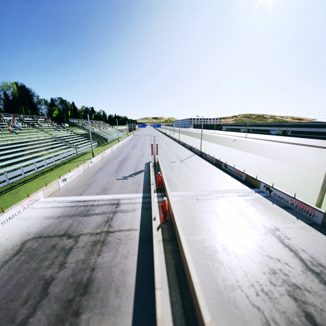 Drag Strip - 2000m 3D-Modell .c4d .max .obj .3ds .fbx .stl .blend 