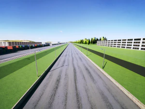 Faixa de Arraste - 2000m Modelo 3D