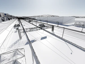 Faixa de Arraste - 2000m Modelo 3D