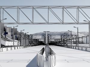 Drag Strip - 2000m 3D-Modell