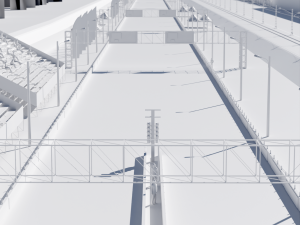 Drag Strip - 2000m 3D-Modell