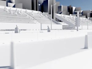 Faixa de Arraste - 2000m Modelo 3D