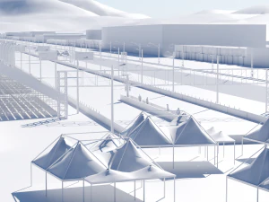 Faixa de Arraste - 2000m Modelo 3D