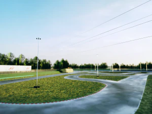 Race Track For Drifting 3D Model
