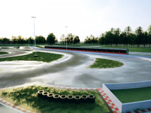 Race Track For Drifting 3D Model