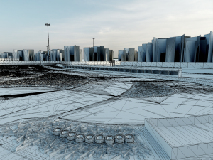 Race Track For Drifting Model 3D