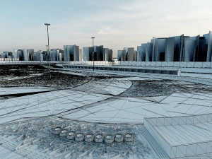 Race Track For Drifting 3D Model
