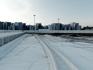 Race Track For Drifting 3D Model
