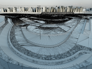 Race Track For Drifting Model 3D