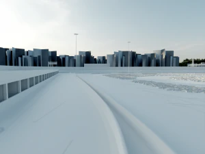 Race Track For Drifting 3D Model