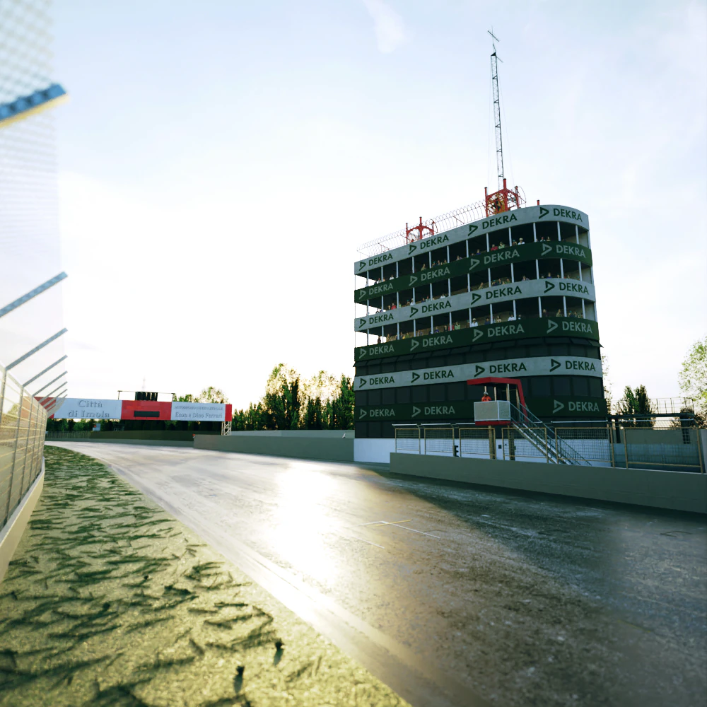 Imola Circuit - Enzo and Dino Ferrari Circuit - Italy 3D Model .c4d .max .obj .3ds .fbx .stl .blend 