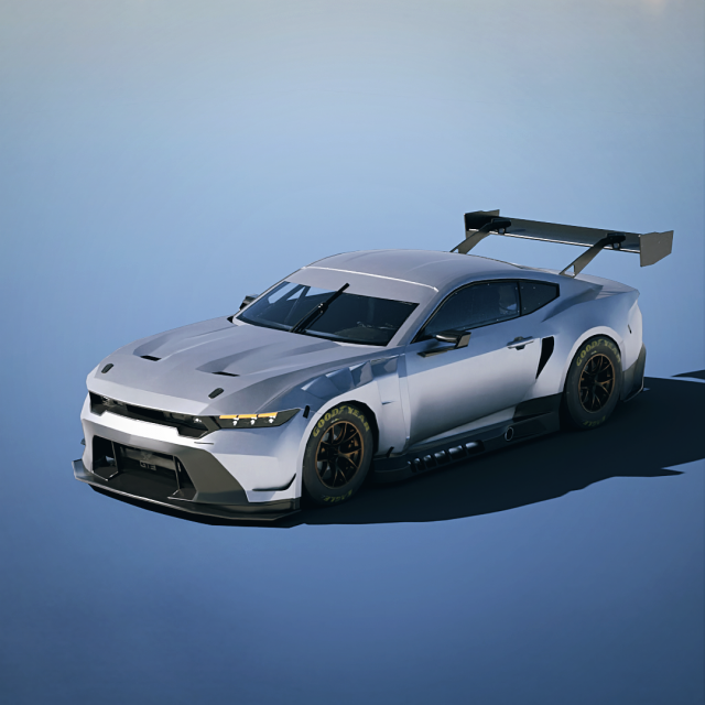 Mustang GT3 S650 2024 - FULL INTERIOR 3D Model .c4d .max .obj .3ds .fbx .stl .blend 